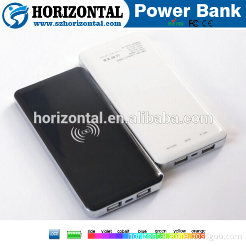 Customized OEM mobile wireless charger power bank 8000mAh for smartphone